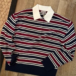 J. Crew Striped Sweater - Red, White, and Blue